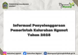 Laporan Penyelenggaraan Pemerintah Kalurahan Ngunut Tahun 2025